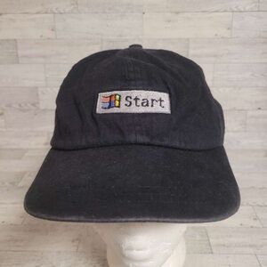 Men’s Vintage Microsoft Windows 95 Black Promo Embroidered Hat Cap One Size
